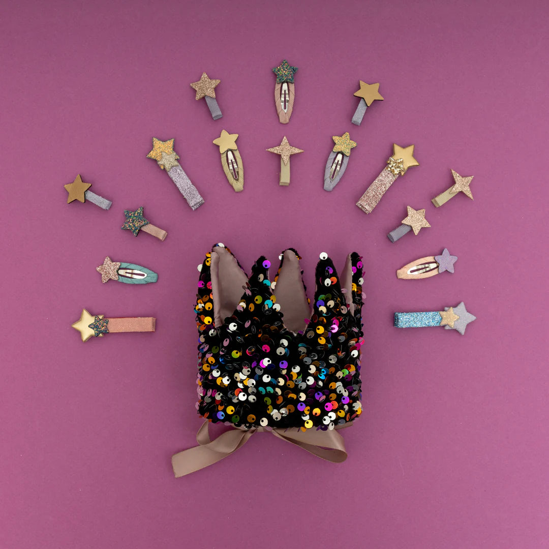 Rainbow Sequin Dazzle Crown by MiMi and Lula