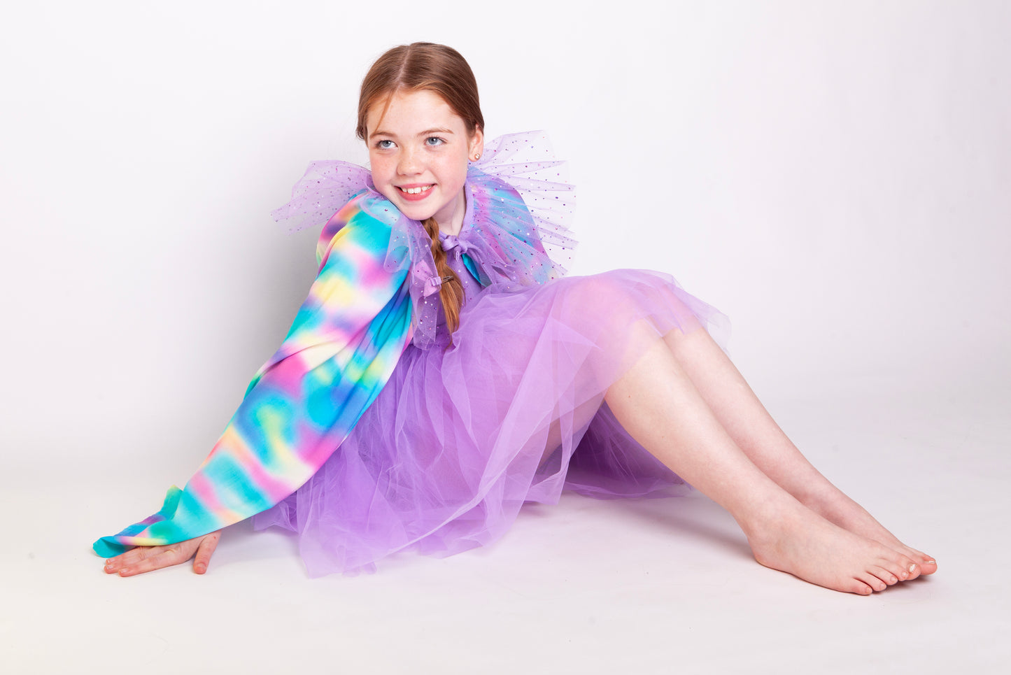 Rainbow dreams cape - purple by Bluebell