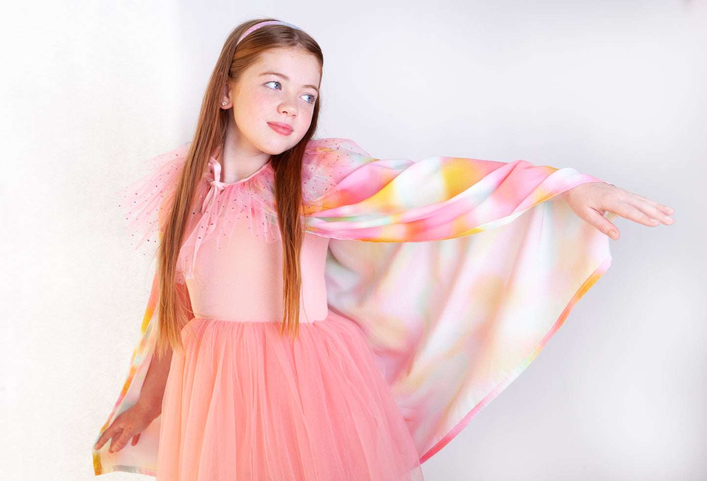 Rainbow dreams cape - pink by Bluebell
