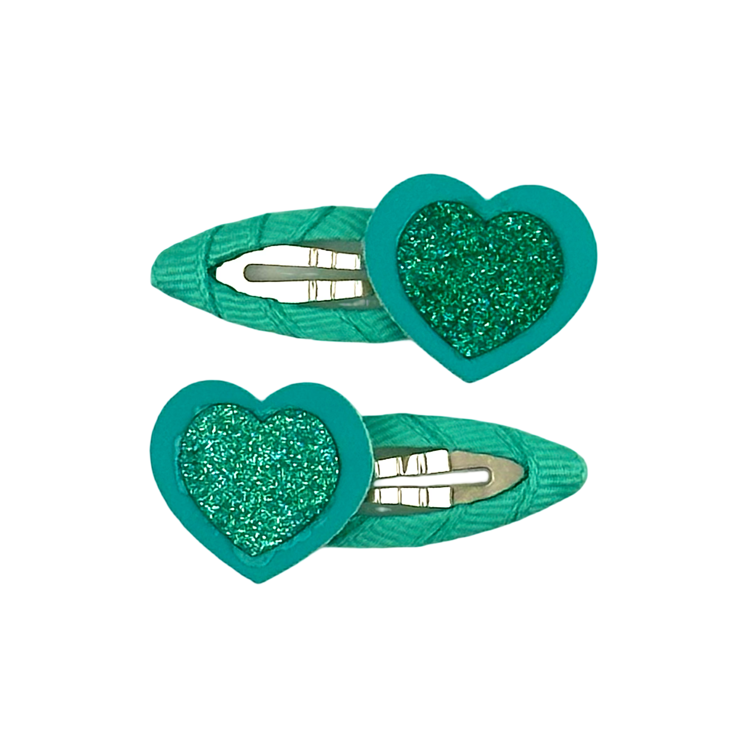 Green Heart Glitter Click Clacks by Bluebell