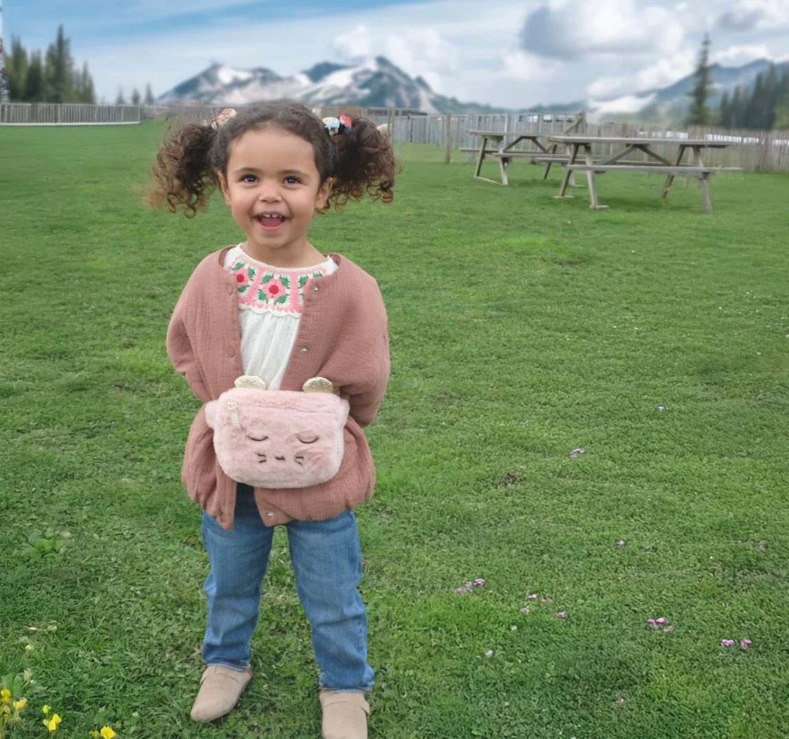 Millie Mouse Fluffy Bum Bag