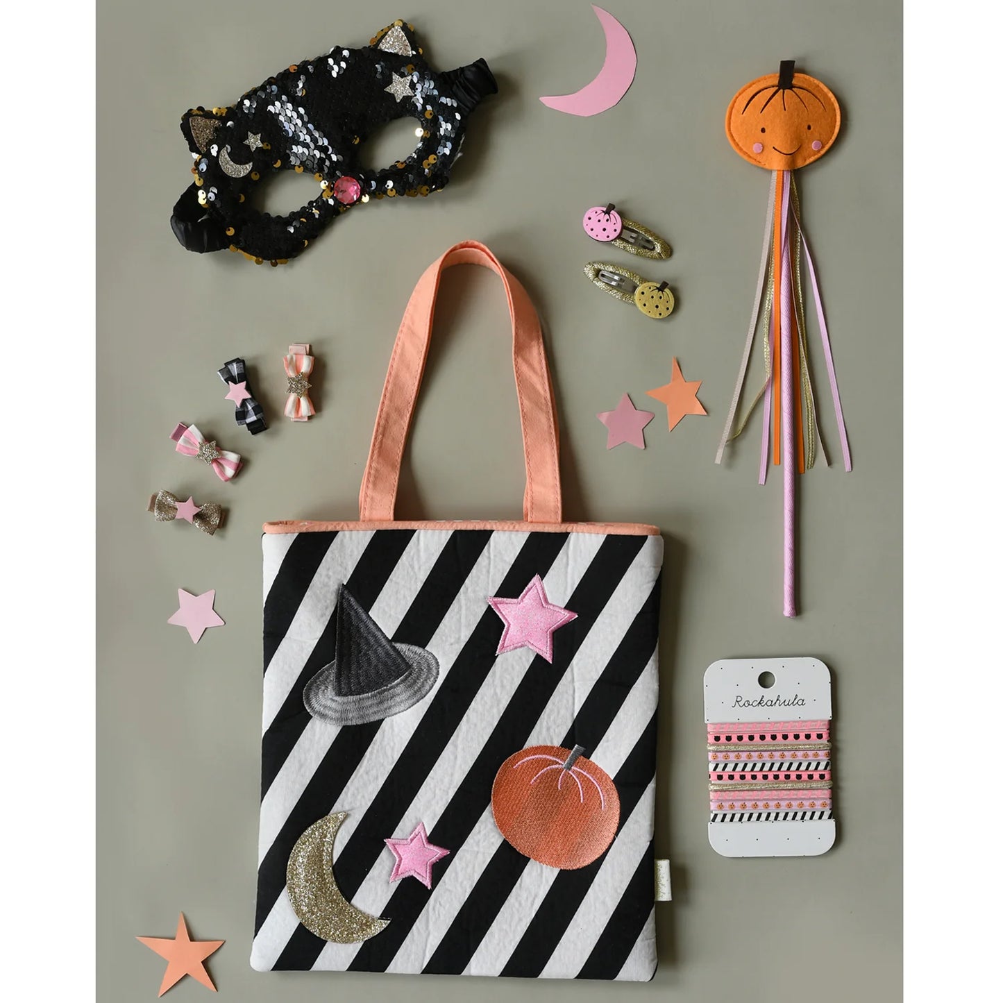 Trick or Treat Halloween Tote Bag by Rockahula Kids