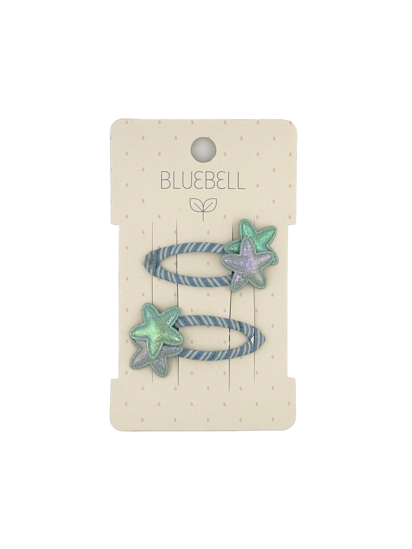 Double Star Clips by Bluebell - Ice Blue