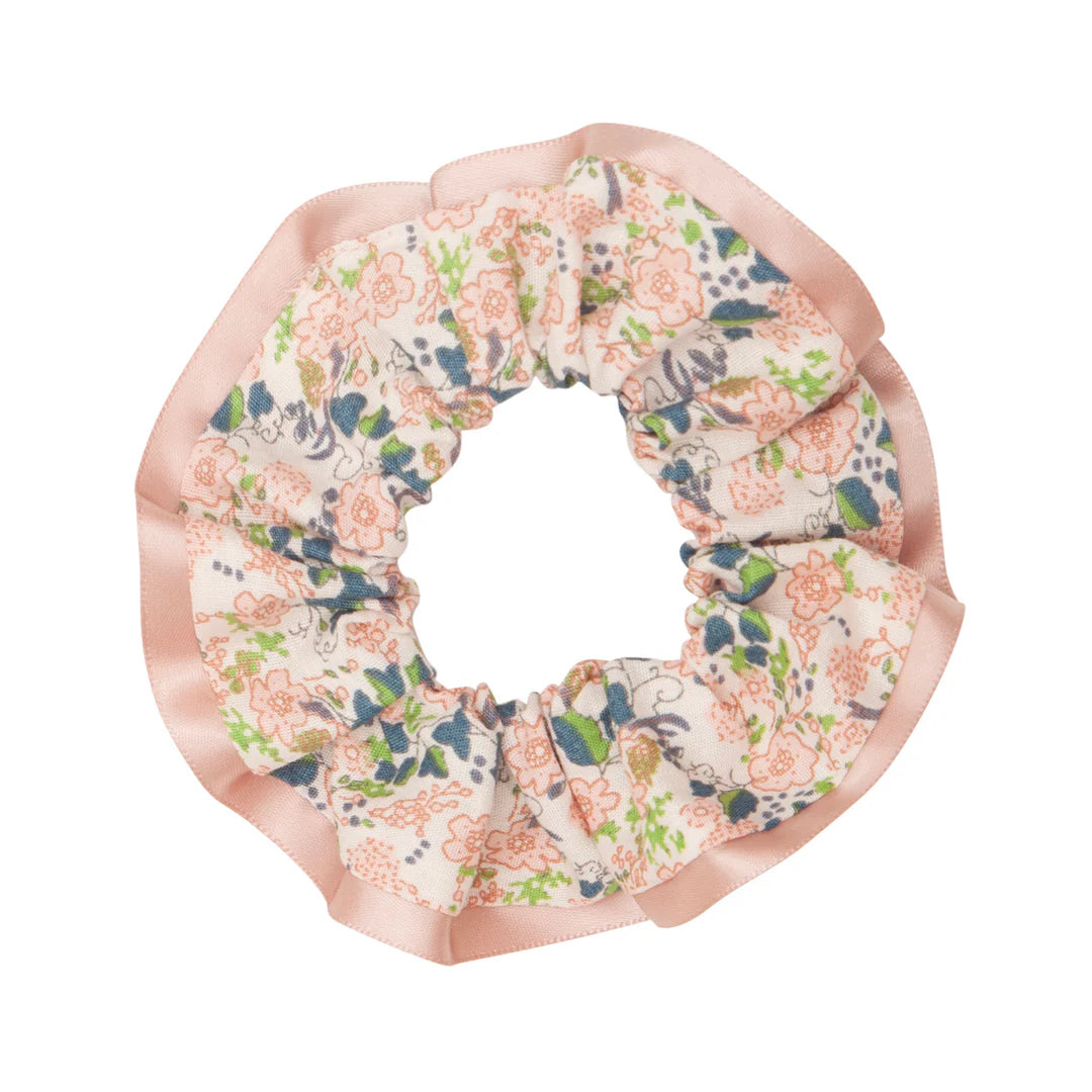 Satin edge scrunchie - peach by Mimi and Lula