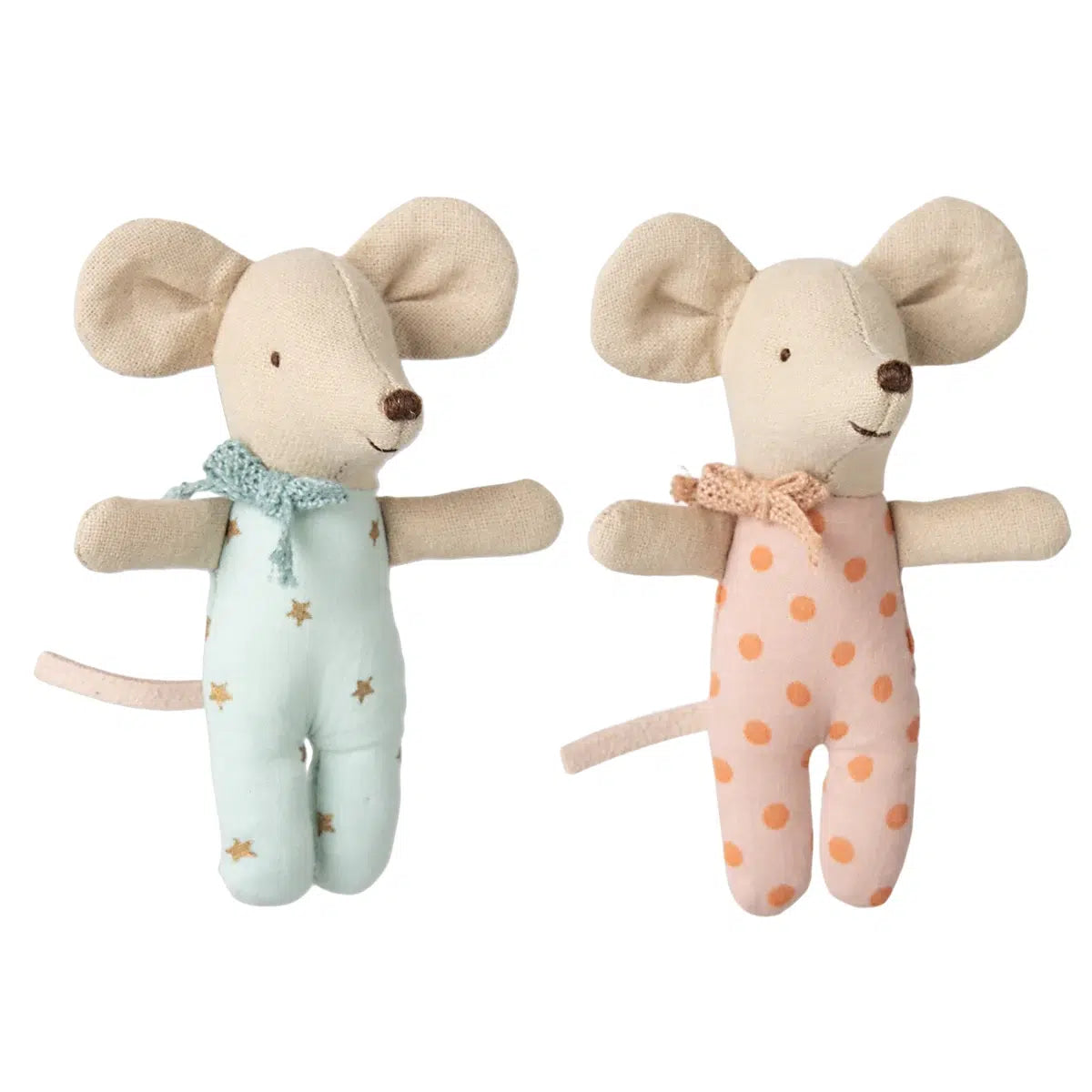 Baby twin mice in a matchbox by Maileg