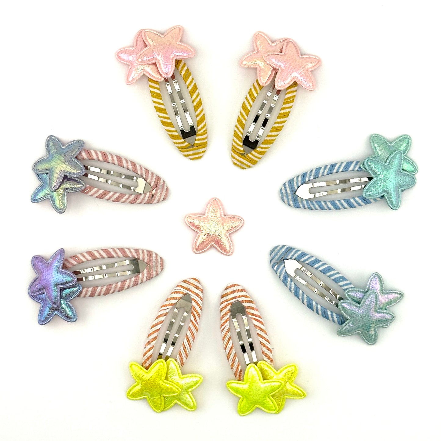 Double Star Clips by Bluebell- Honey Pink