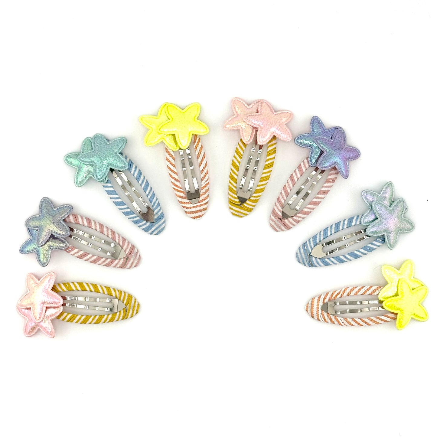Double Star Clips by Bluebell- Honey Pink