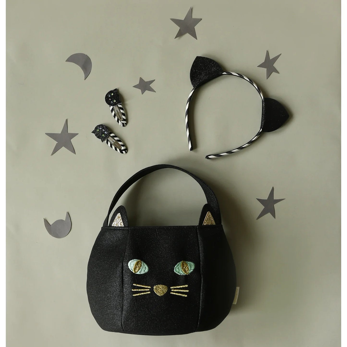 Black Cat Bucket Bag by Rockahula Kids