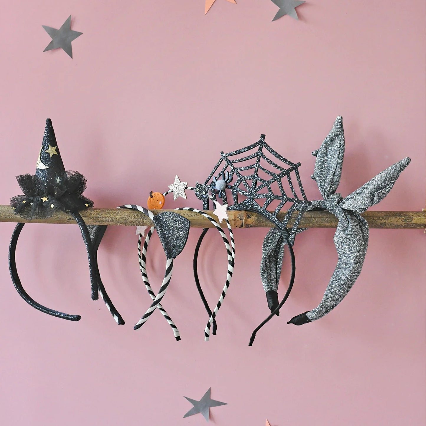 Shimmer Bat Tie Halloween Headband by Rockahula Kids