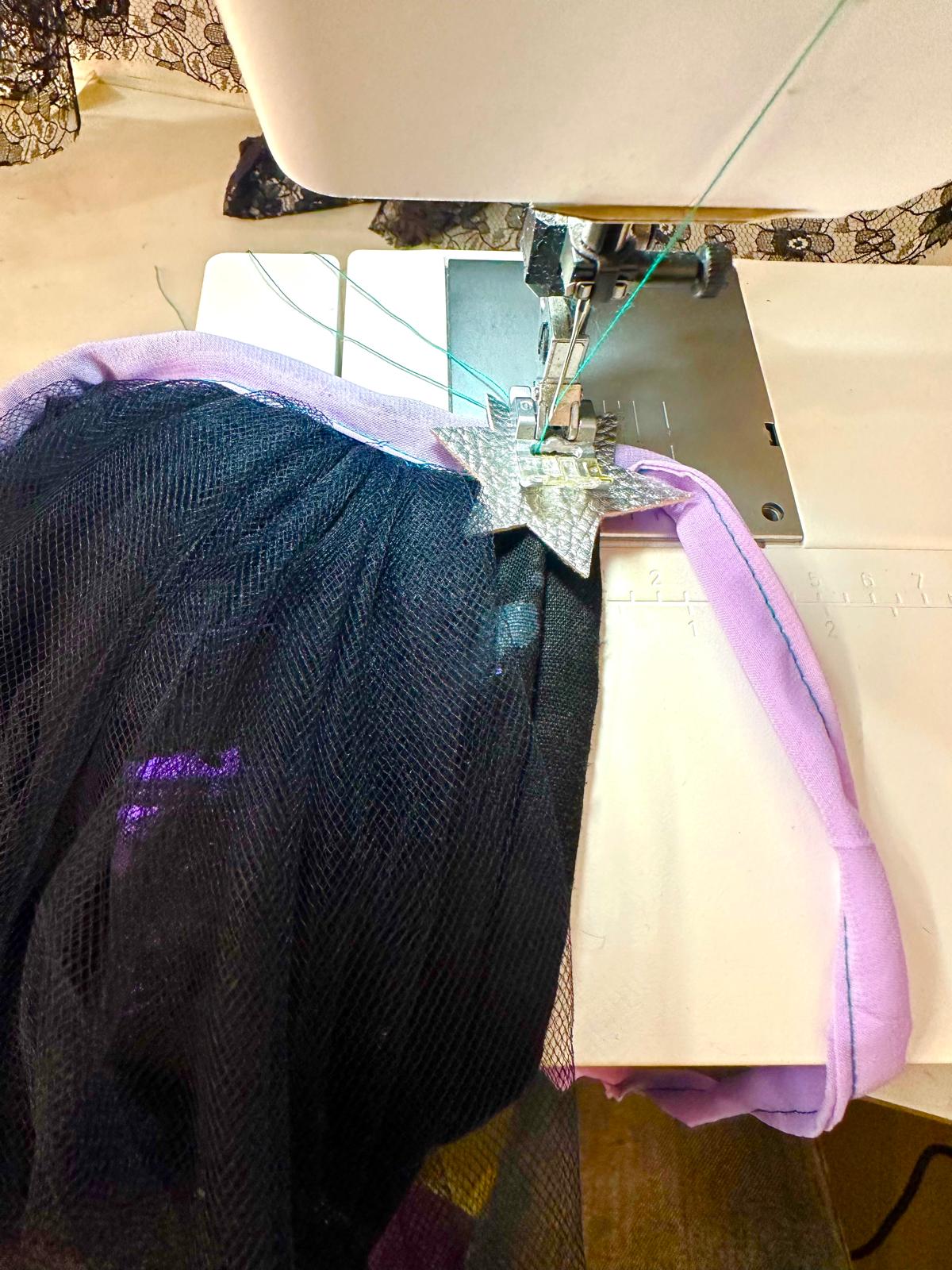 Midnight Magic Kids Purple and Black Shawl Handmade by Bluebell