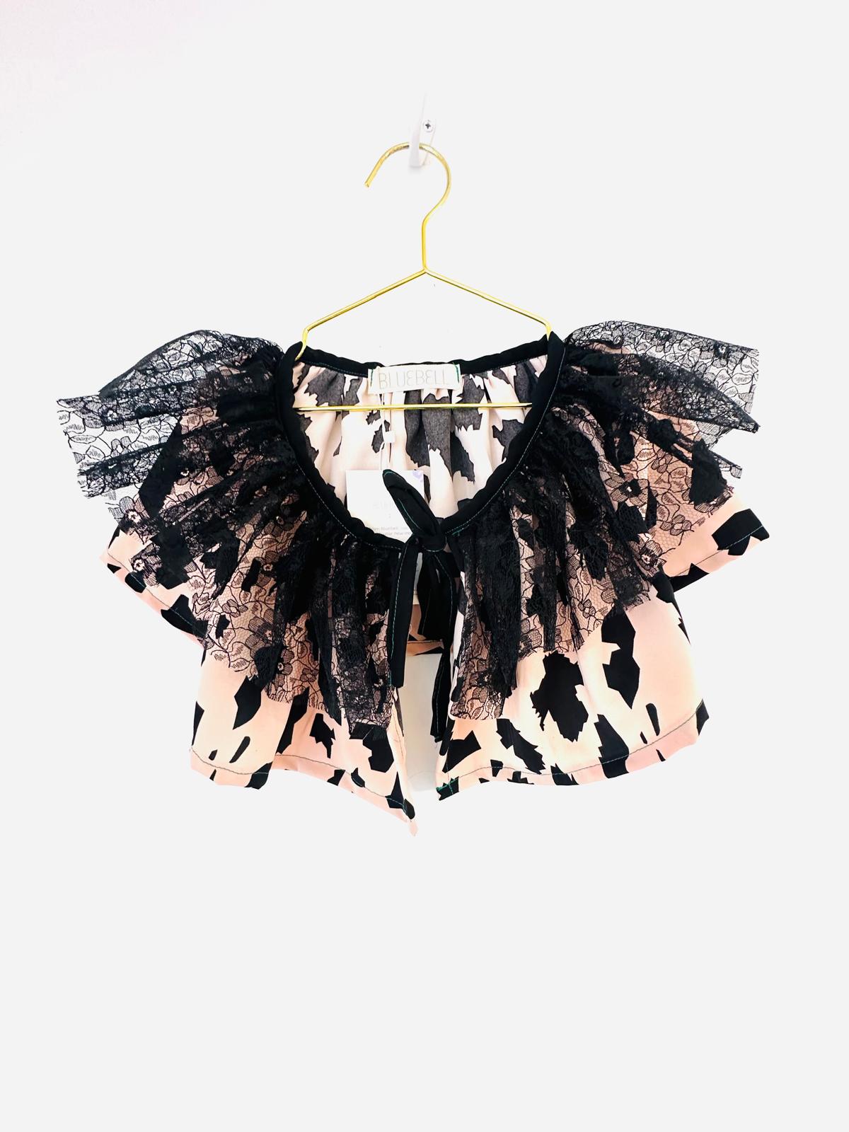 Kids Leopard Luxe Cape and Shawl Handmade by Bluebell
