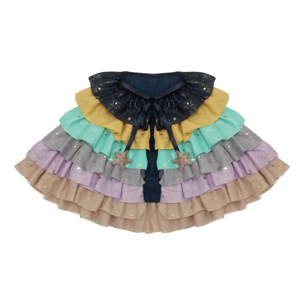 Sprakle Rainbow Ruffle Capeby Mimi & Lula