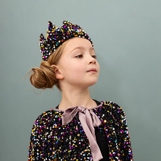 Rainbow Sequin Dazzle Crown by MiMi and Lula