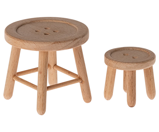 Table and stool set, Mouse, Maileg