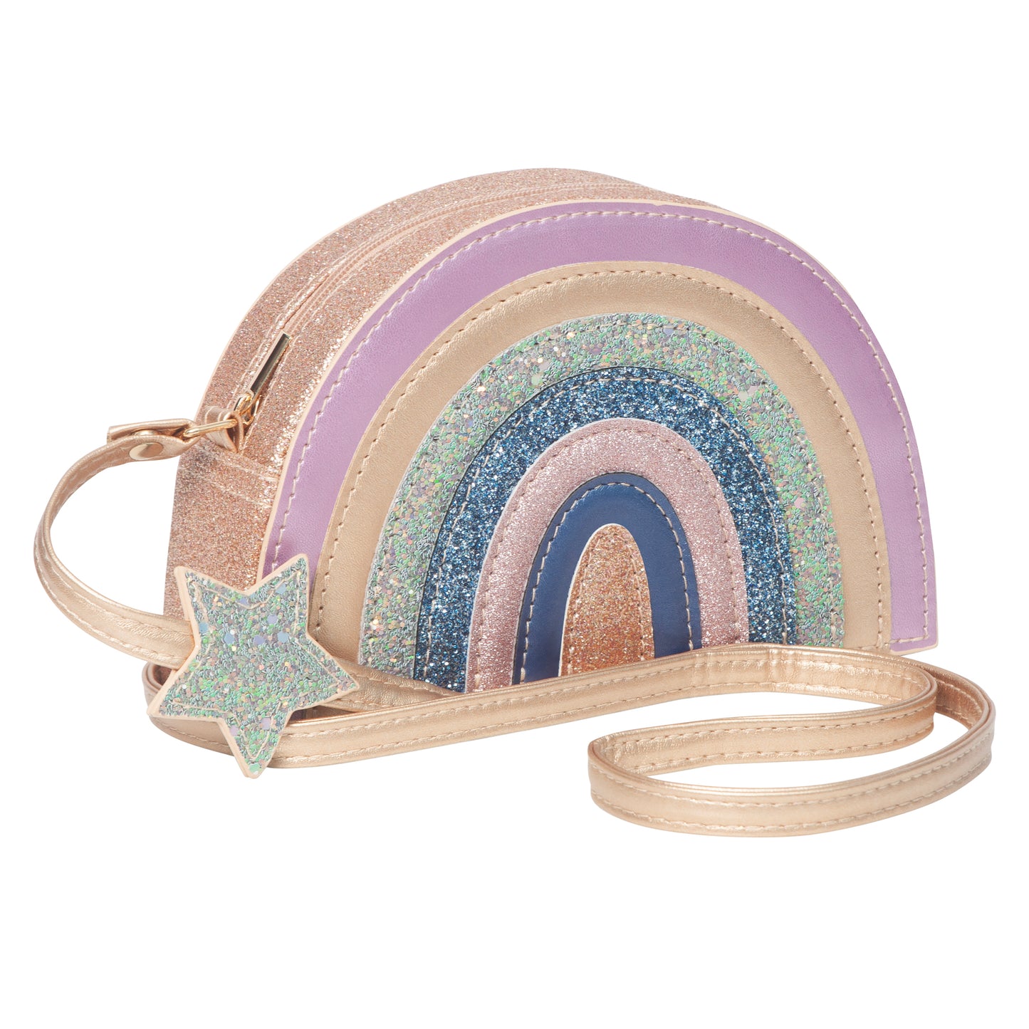 Mimi and Lula Space rainbow unicorn kids shoulder bag