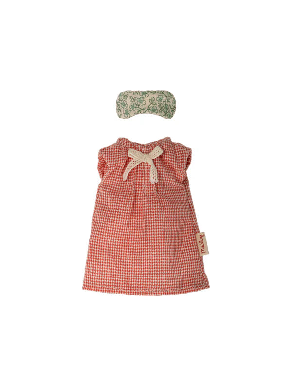 Maileg Nightgown for Mum Mouse - Red Check