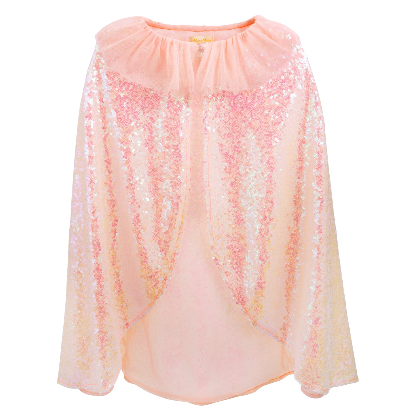 Meri Meri Iridescent Peach Pink Sequin Cape Costume