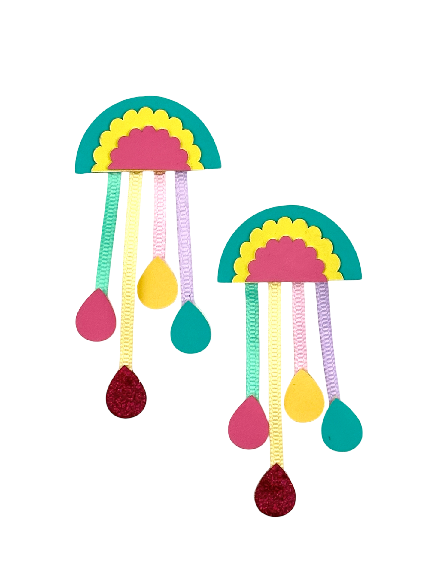 Rainbow Raindrop Clips by Bluebell