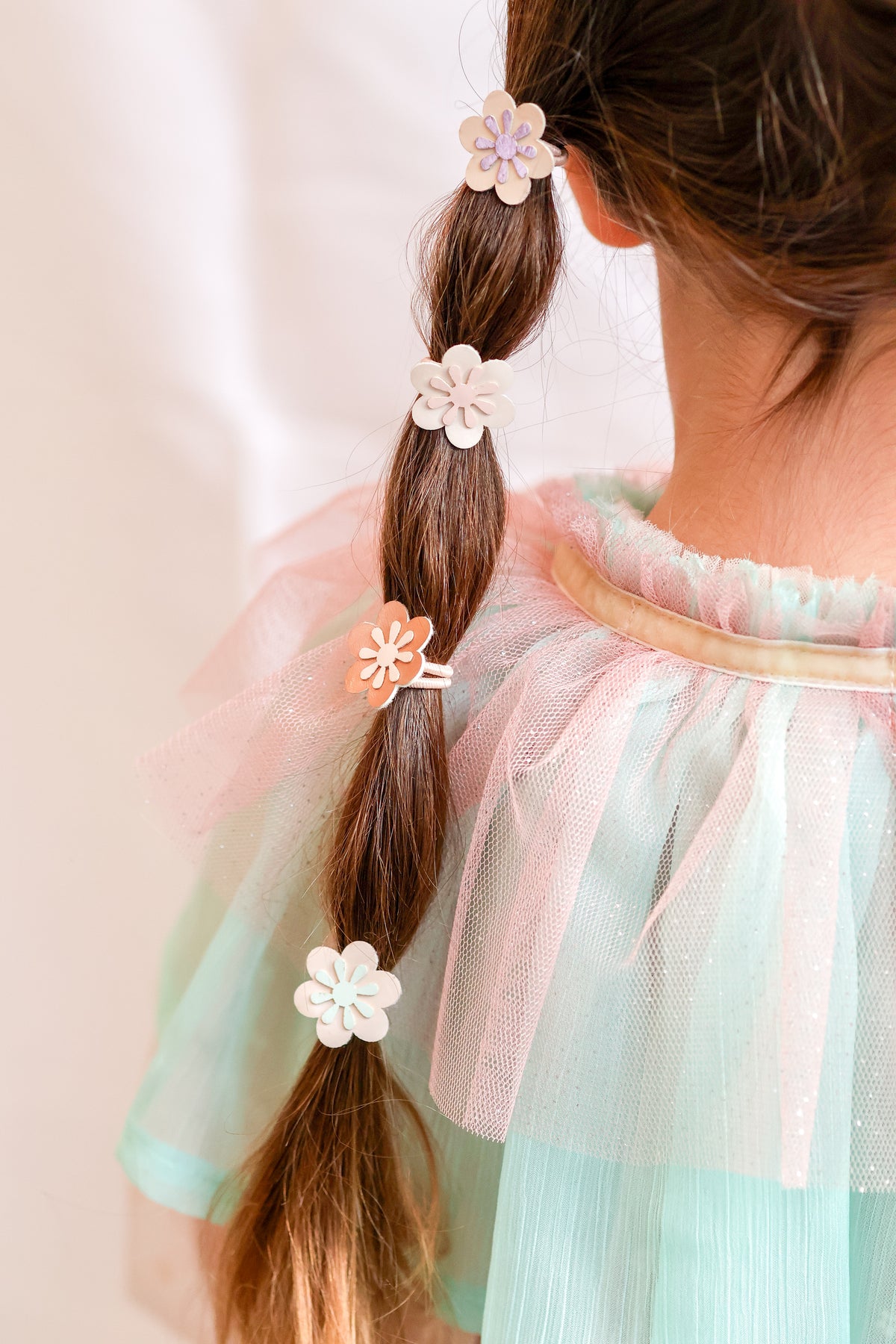 Flower hair ties bronze by Bluebell