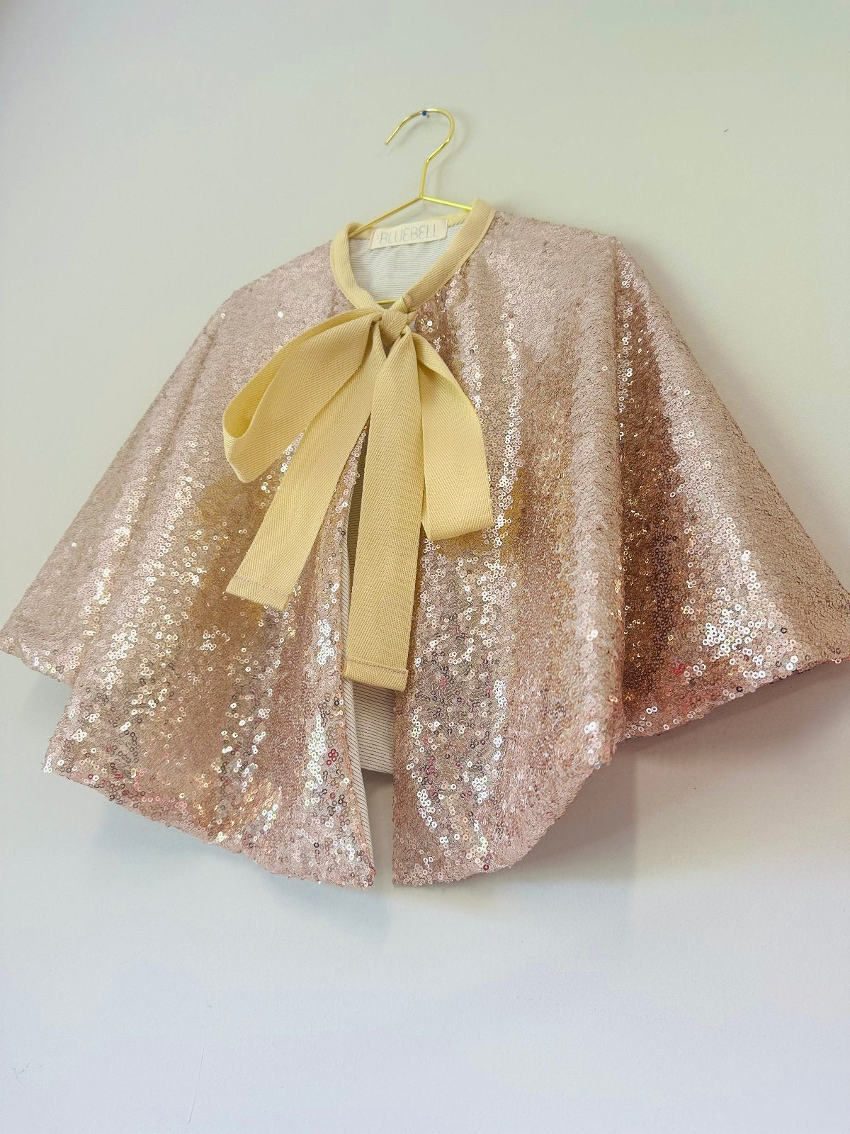 Bluebell Rose Gold Sequin Cape