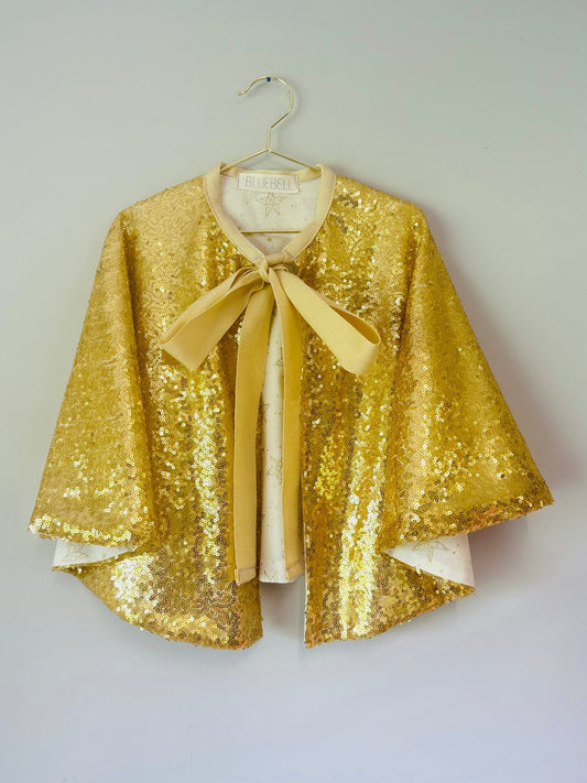 Bluebell Gold Sequin Cape