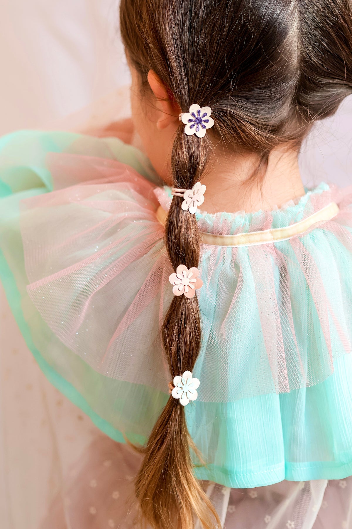 Flower hair ties bronze by Bluebell