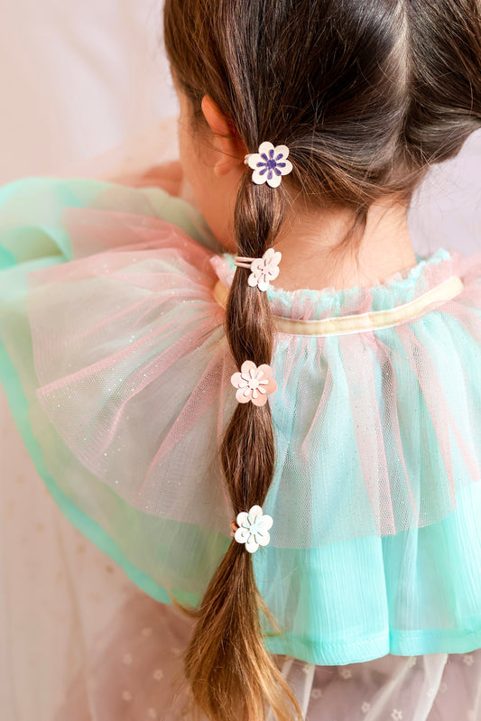 Flower hair ties bronze by Bluebell