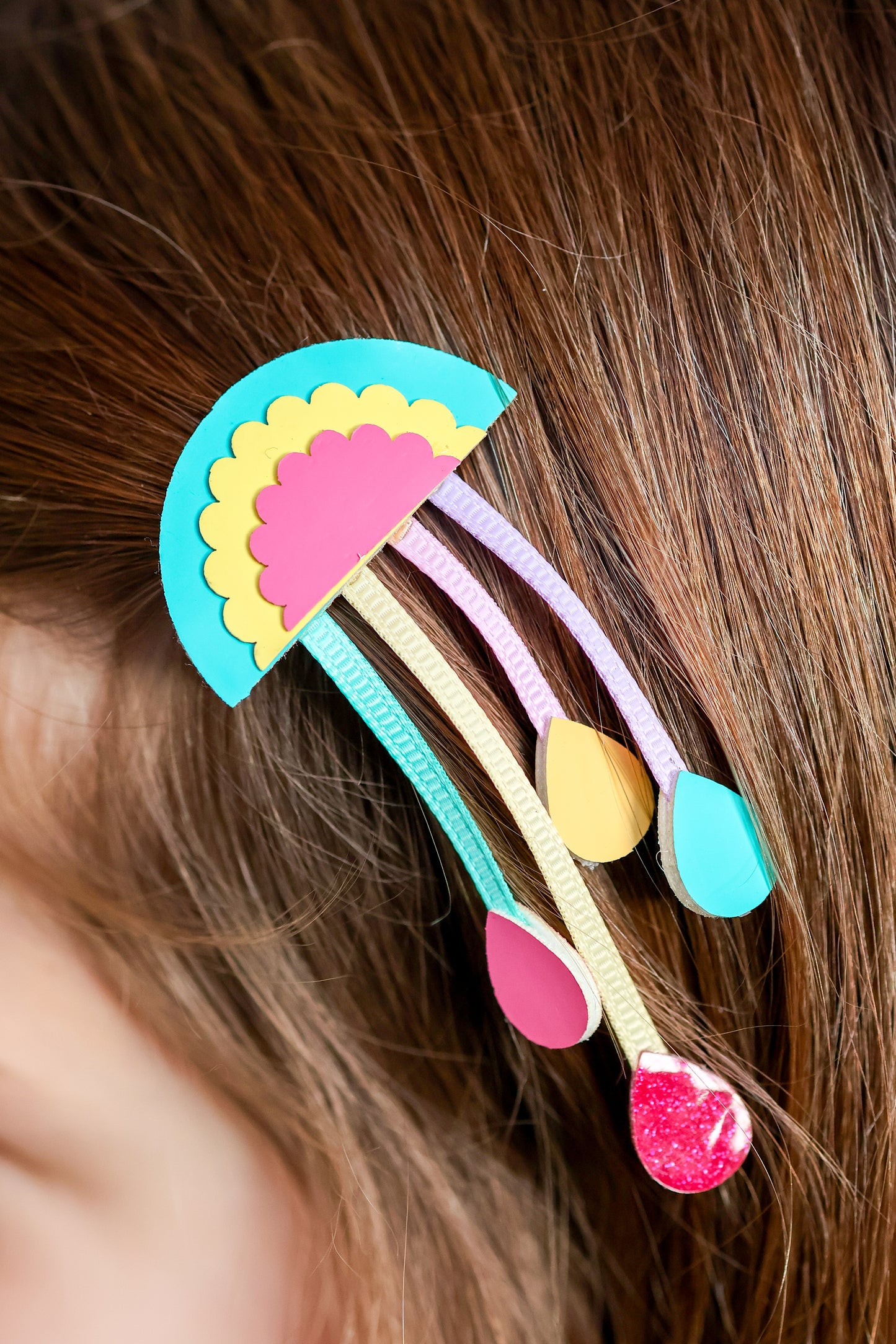 Rainbow Raindrop Clips by Bluebell