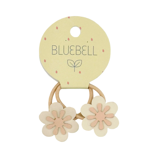 Flower hair tie pearl peach by Bluebell