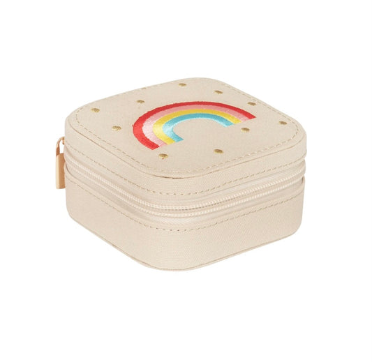 Vintage Rainbow Square Jewellery Box