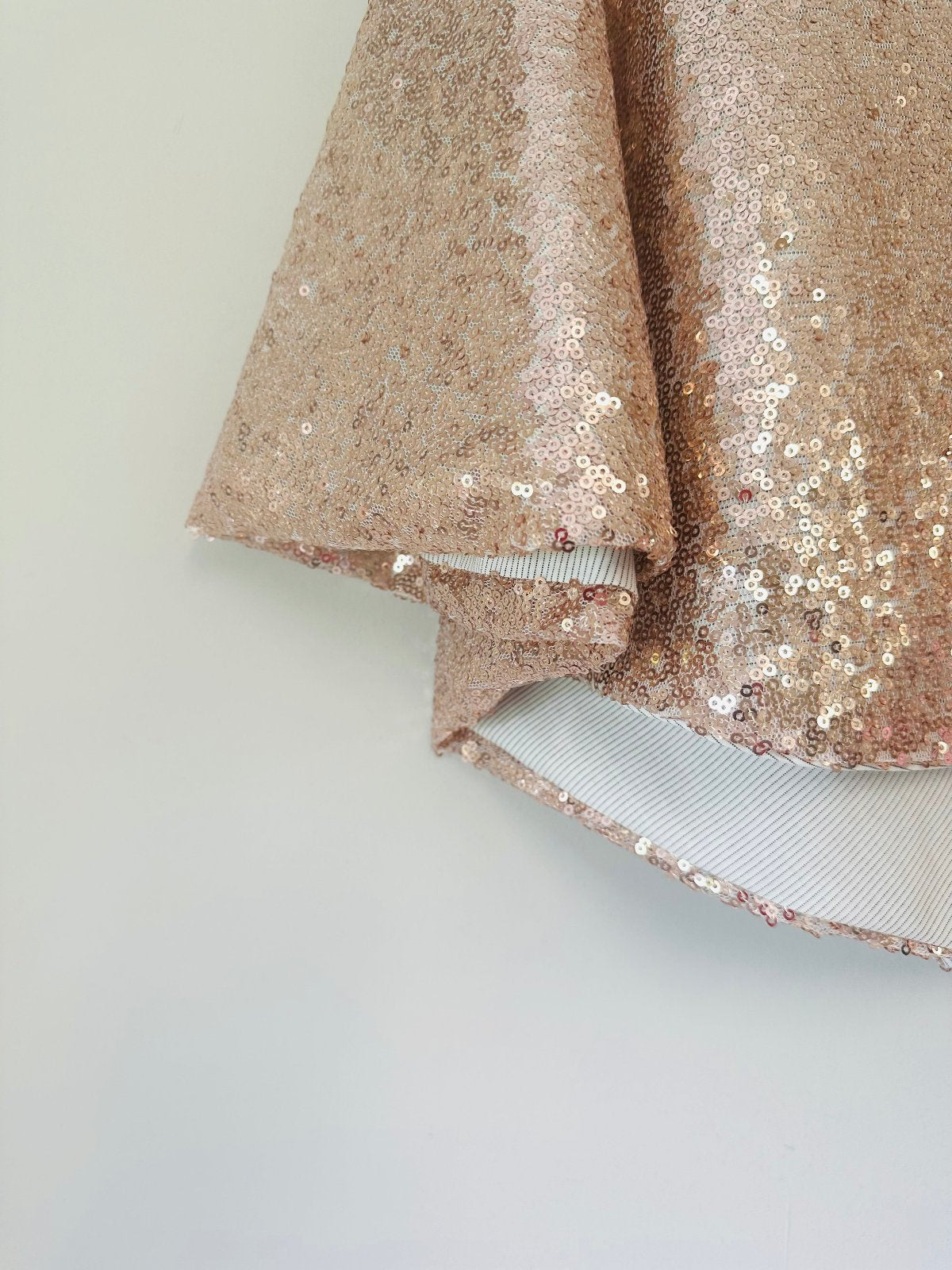 Bluebell Rose Gold Sequin Cape