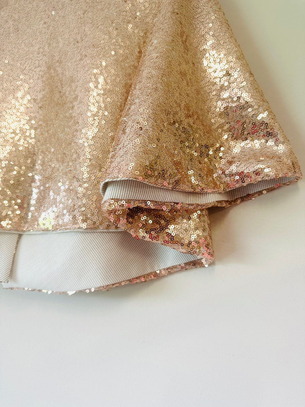 Bluebell Rose Gold Sequin Cape