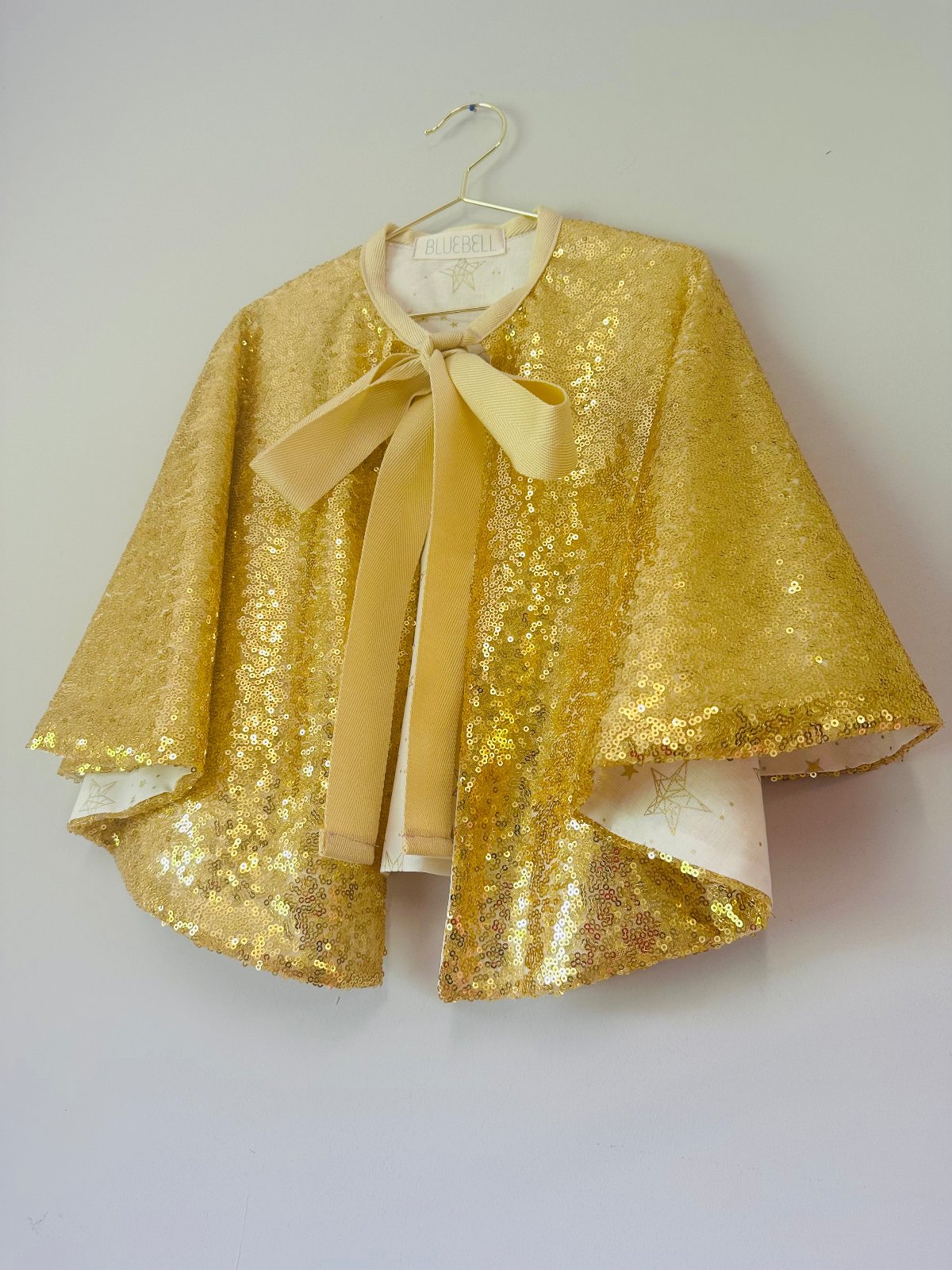 Bluebell Gold Sequin Cape