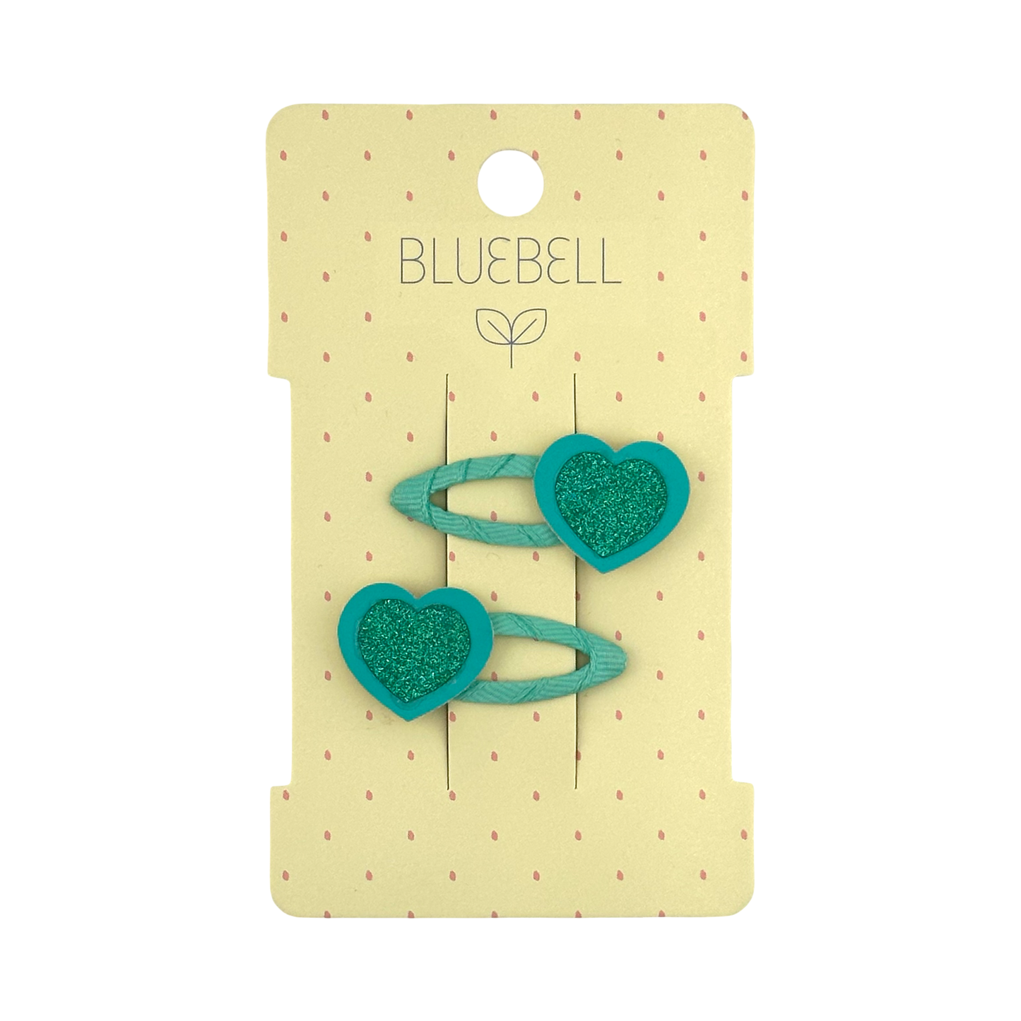 Green Heart Glitter Click Clacks by Bluebell