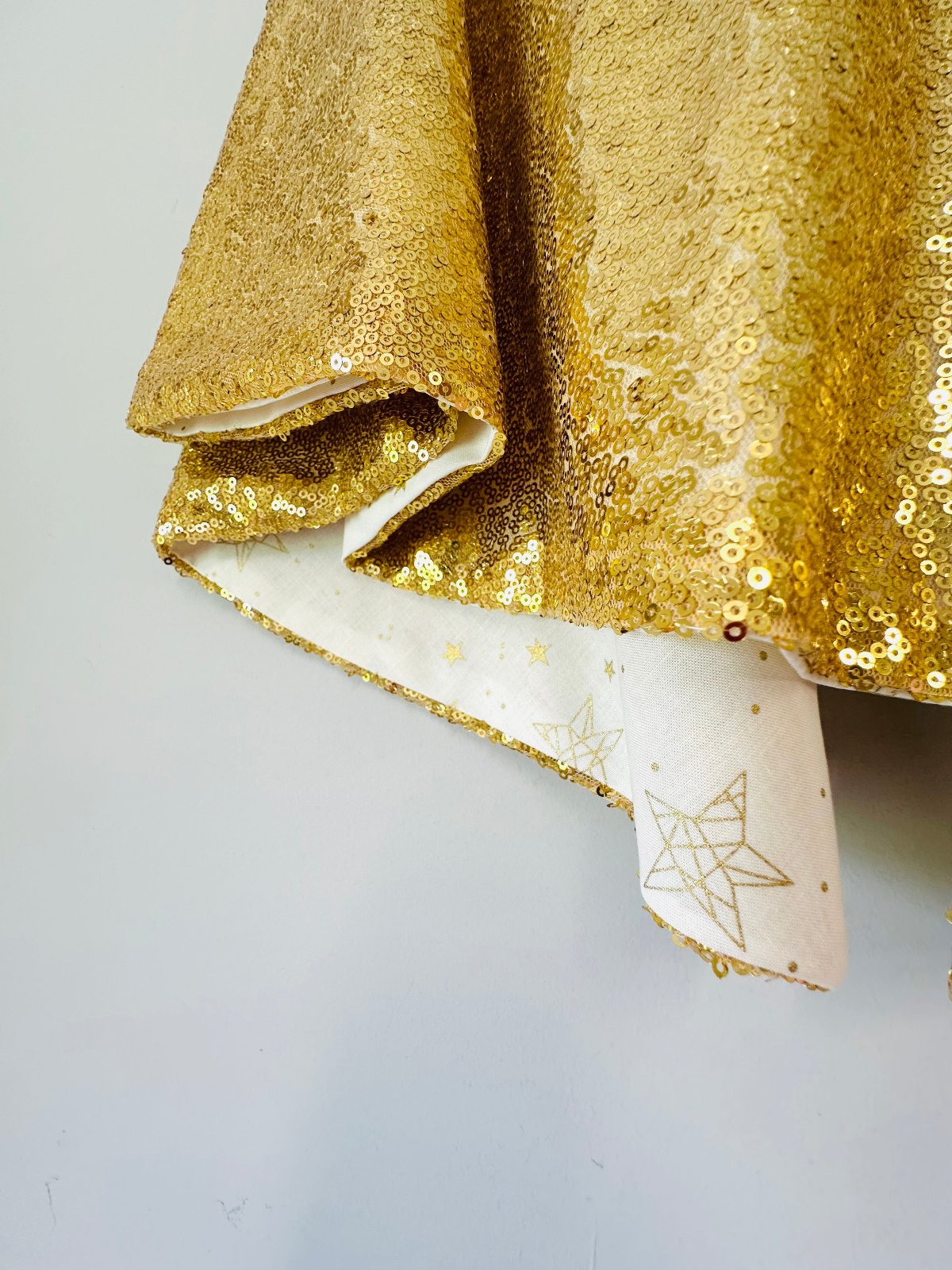 Bluebell Gold Sequin Cape