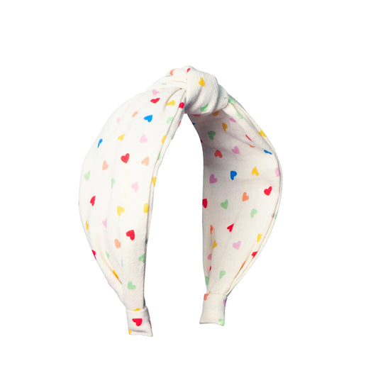 Rainbow Hearts Knotted Headband, Rockahula Kids