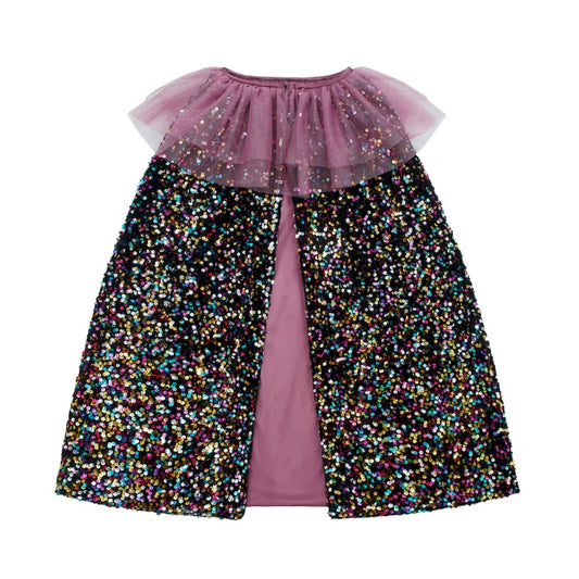 Ruffle Dazzle sequin cape by Mimi and Lula