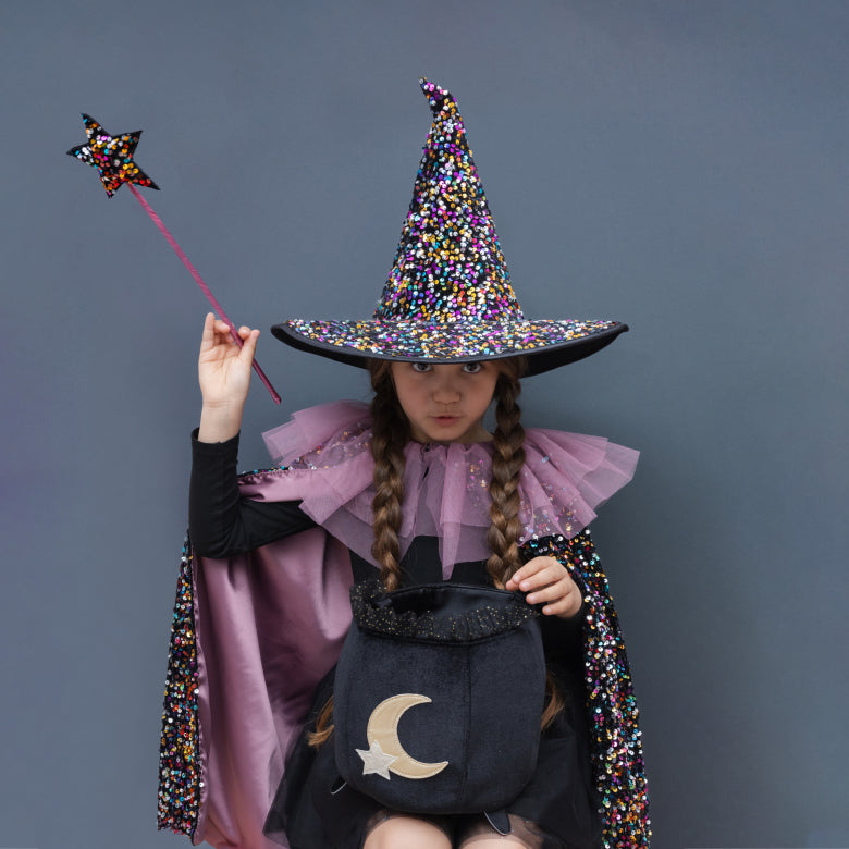 Ruffle Dazzle sequin cape by Mimi and Lula