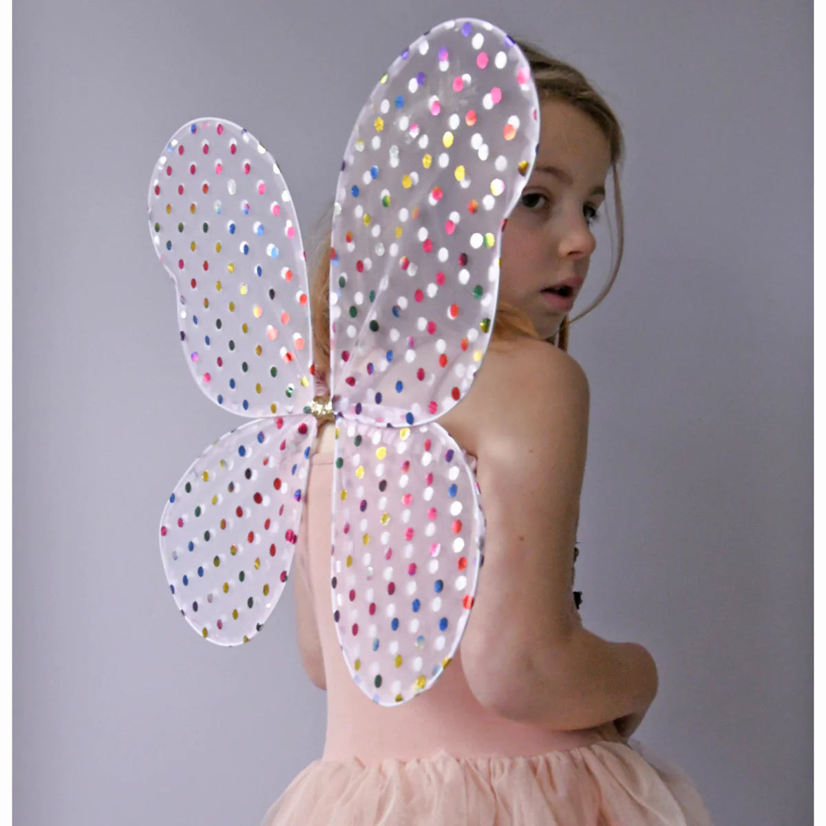 Rainbow spotty fairy wings by Rockahula