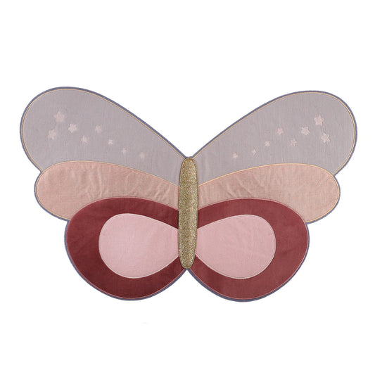 Patchwork butterfly velvet wings by Rockahula
