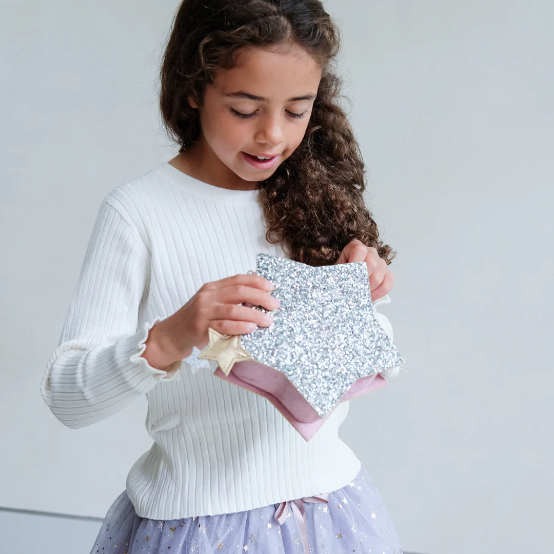 Sparkly glitter star bag by Mimi and Lula