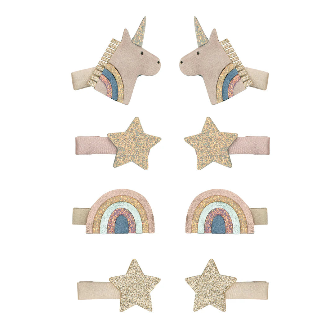 Celeste Unicorn mini clips by Mimi and Lula
