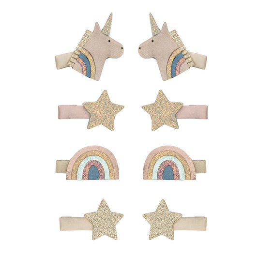 Celeste Unicorn mini clips by Mimi and Lula