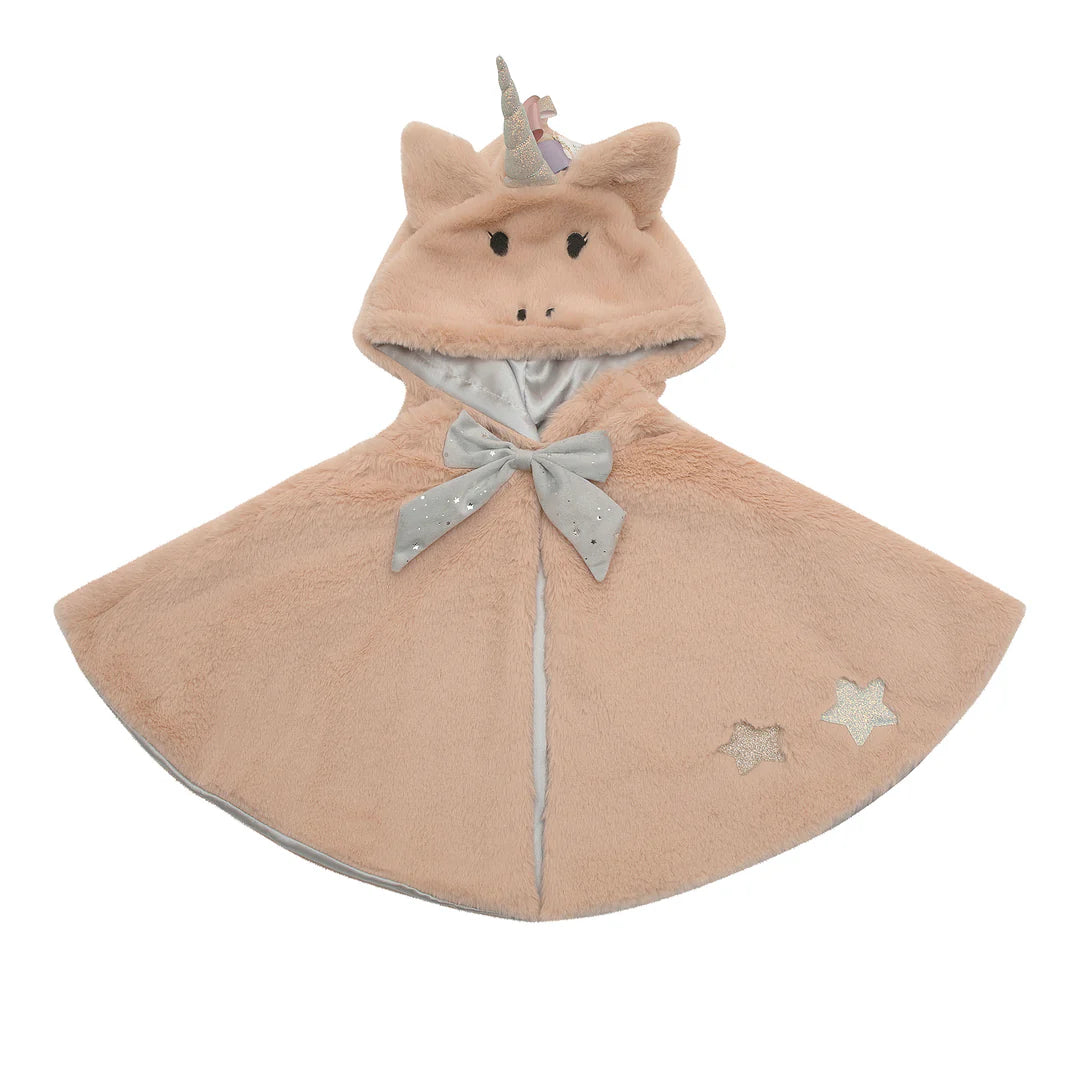 Unicorn fluffy cape by Mimi and Lula