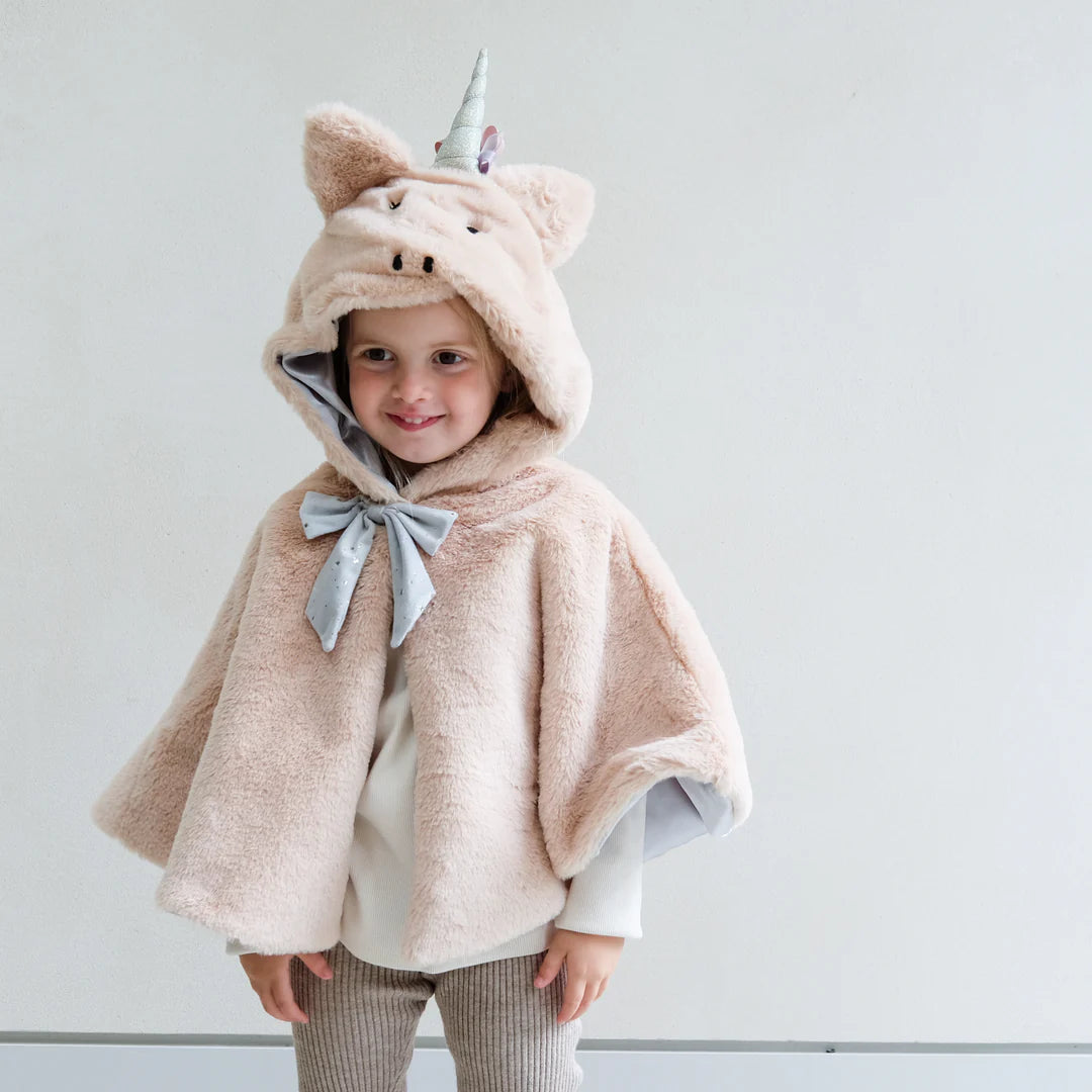 Unicorn fluffy cape by Mimi and Lula