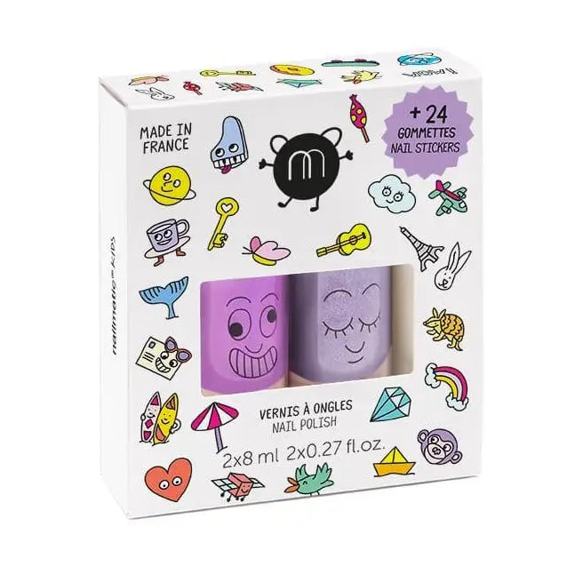 Nailmatic Wow 2 Pack with Stickers (Marshi & Piglou)