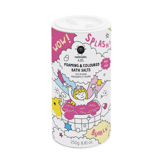 nailmatic Kids Foaming Bath Salts, Pink