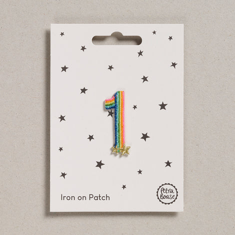 Petra Boase Iron On Rainbow Number Patches