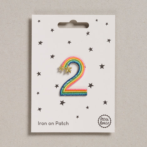 Petra Boase Iron On Rainbow Number Patches