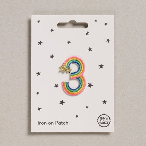 Petra Boase Iron On Rainbow Number Patches